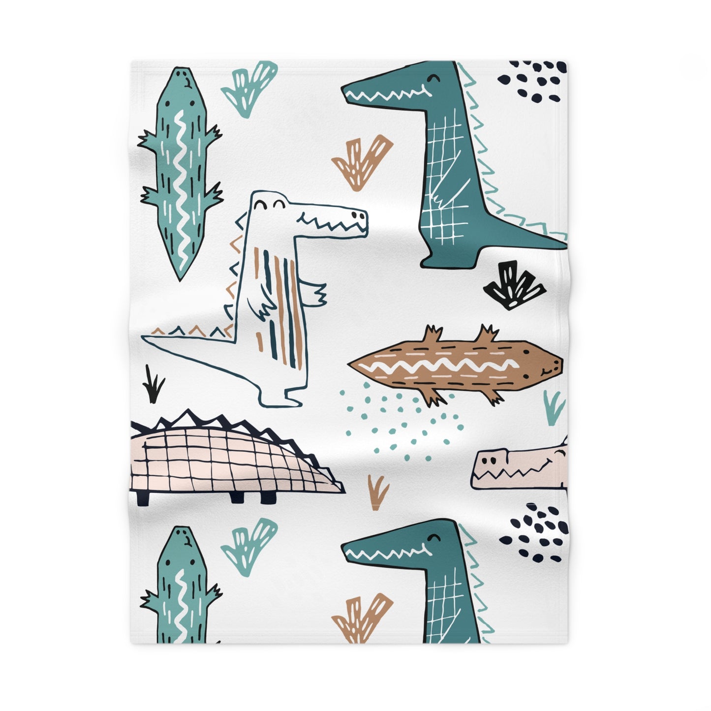 Cozy Dinosaur Soft Fleece Baby Blanket - Cute & Playful Nursery Décor
