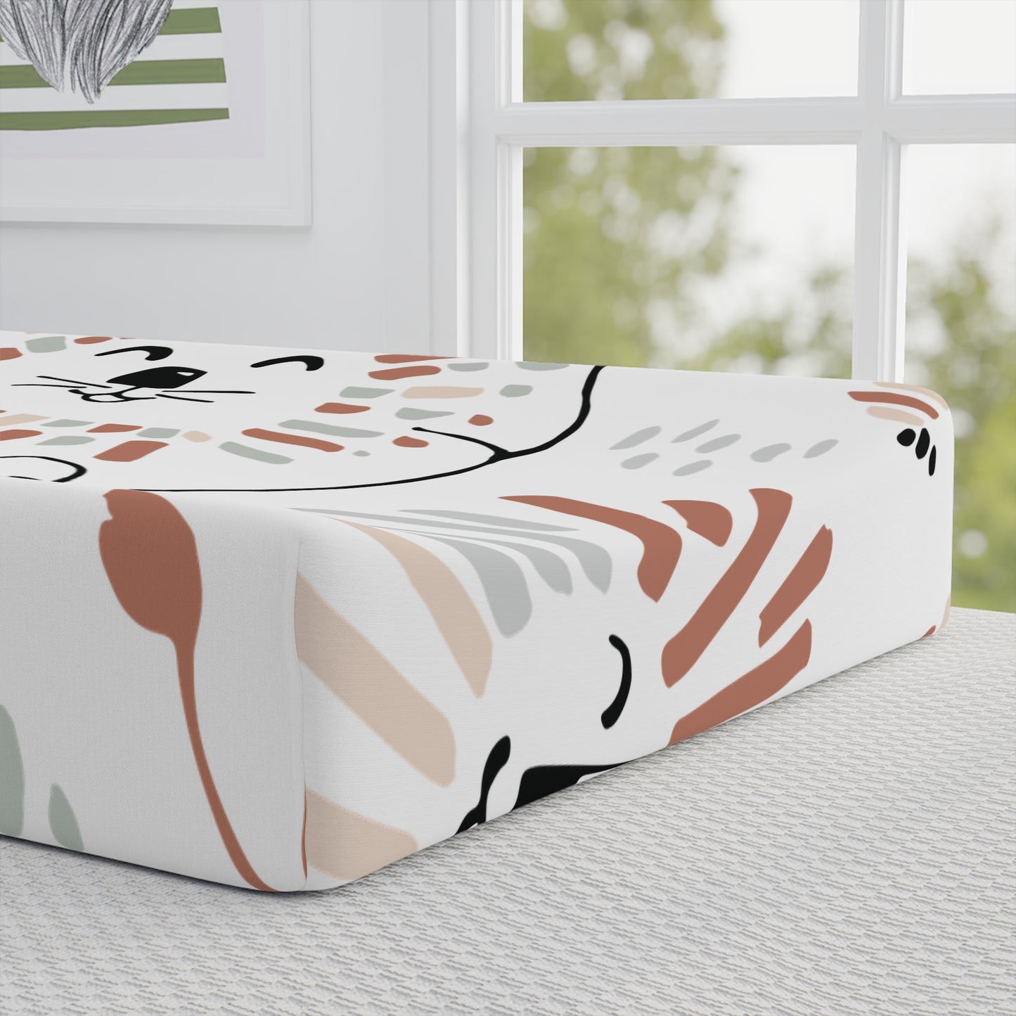 Safari Adventure Baby Changing Pad Cover - Cute Animal Prints for Nursery Decor