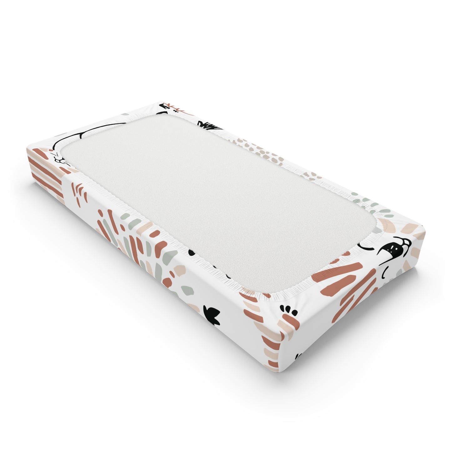 Safari Adventure Baby Changing Pad Cover - Cute Animal Prints for Nursery Decor
