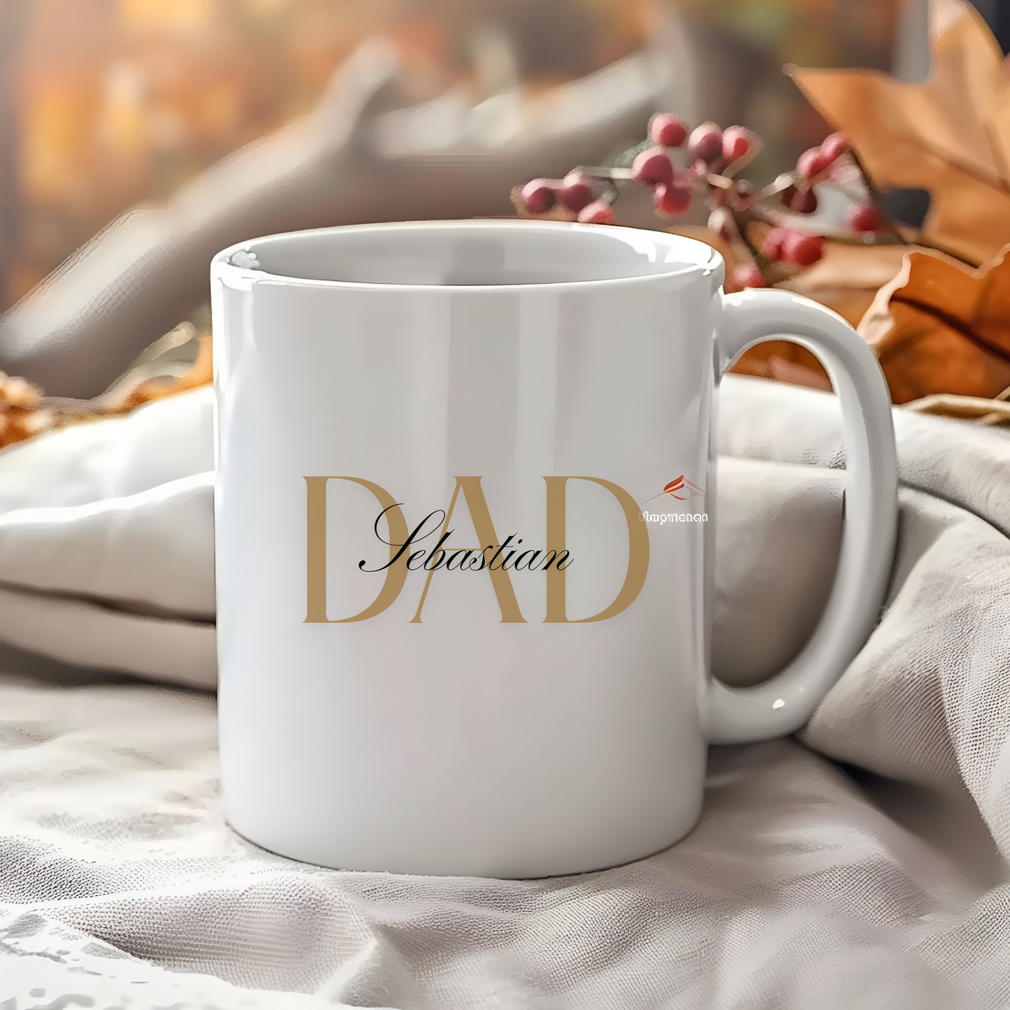 Personalized Dad Ceramic Mug, Custom Father’s Day Gift, Unique Dad's Name Mug, Best Gift for Dad, Dad Coffee Mug