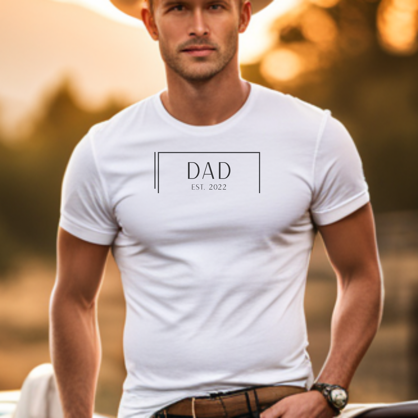 Personalized Dad Shirt Customized with Year You Became a Father – Father's Day Gift for New Dad, Fatherhood Tee, Dad Life Shirt