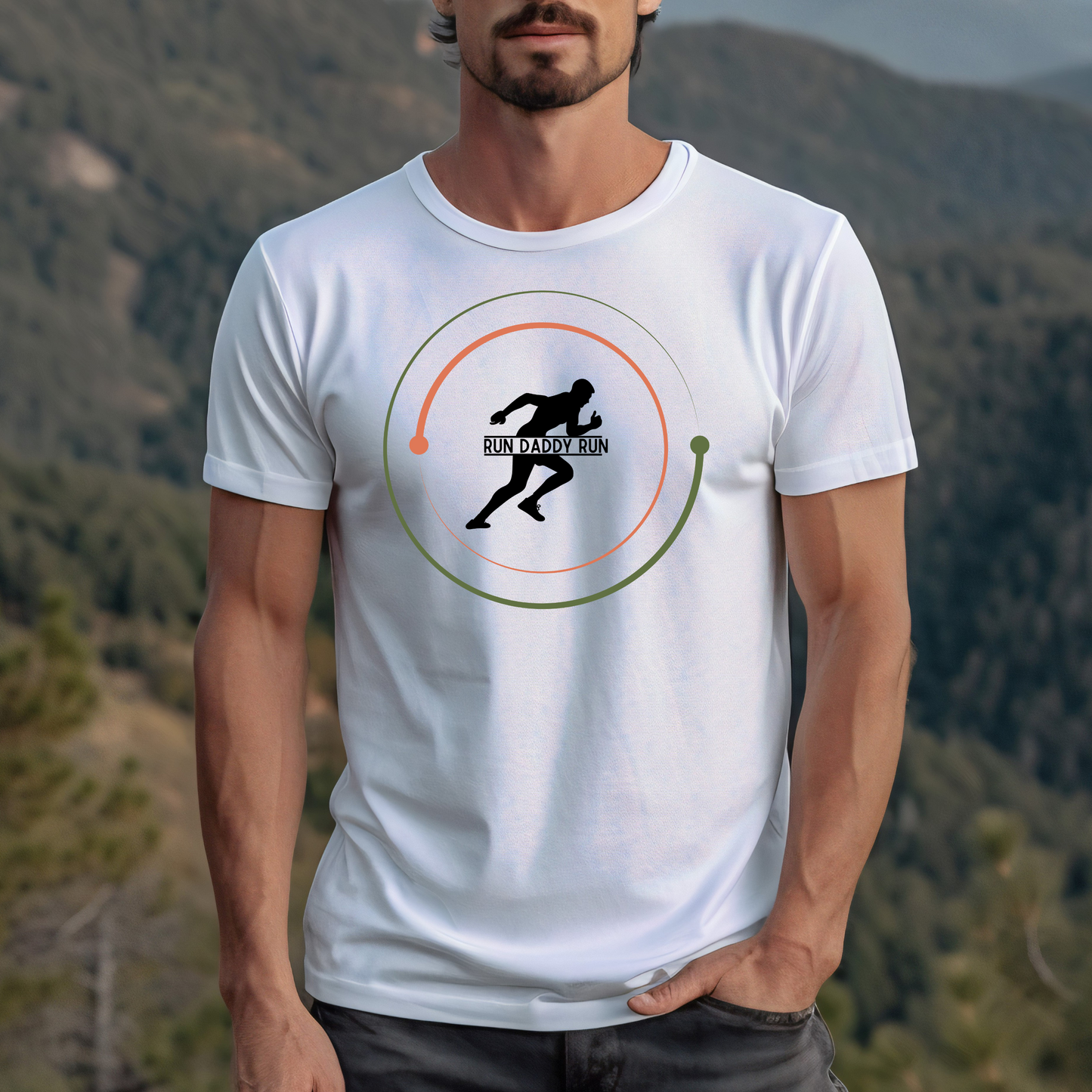 Running Dad T-Shirt – Run Daddy Run Gift for Runners, Father's Day Tee, Athletic Dad Shirt, Perfect Gift for Running Dad