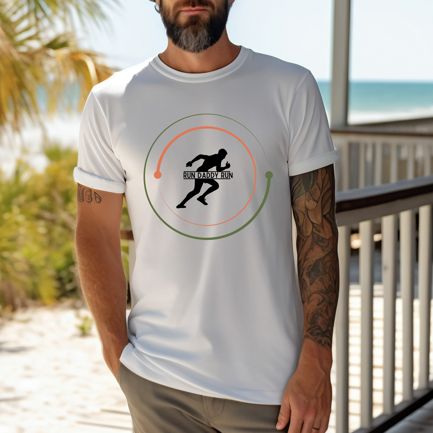 Running Dad T-Shirt – Run Daddy Run Gift for Runners, Father's Day Tee, Athletic Dad Shirt, Perfect Gift for Running Dad