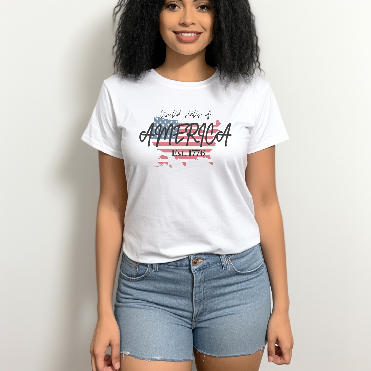United Estates of America Unisex 4th of July Shirt & Casual Summer Pants Independence Day USA Celebration