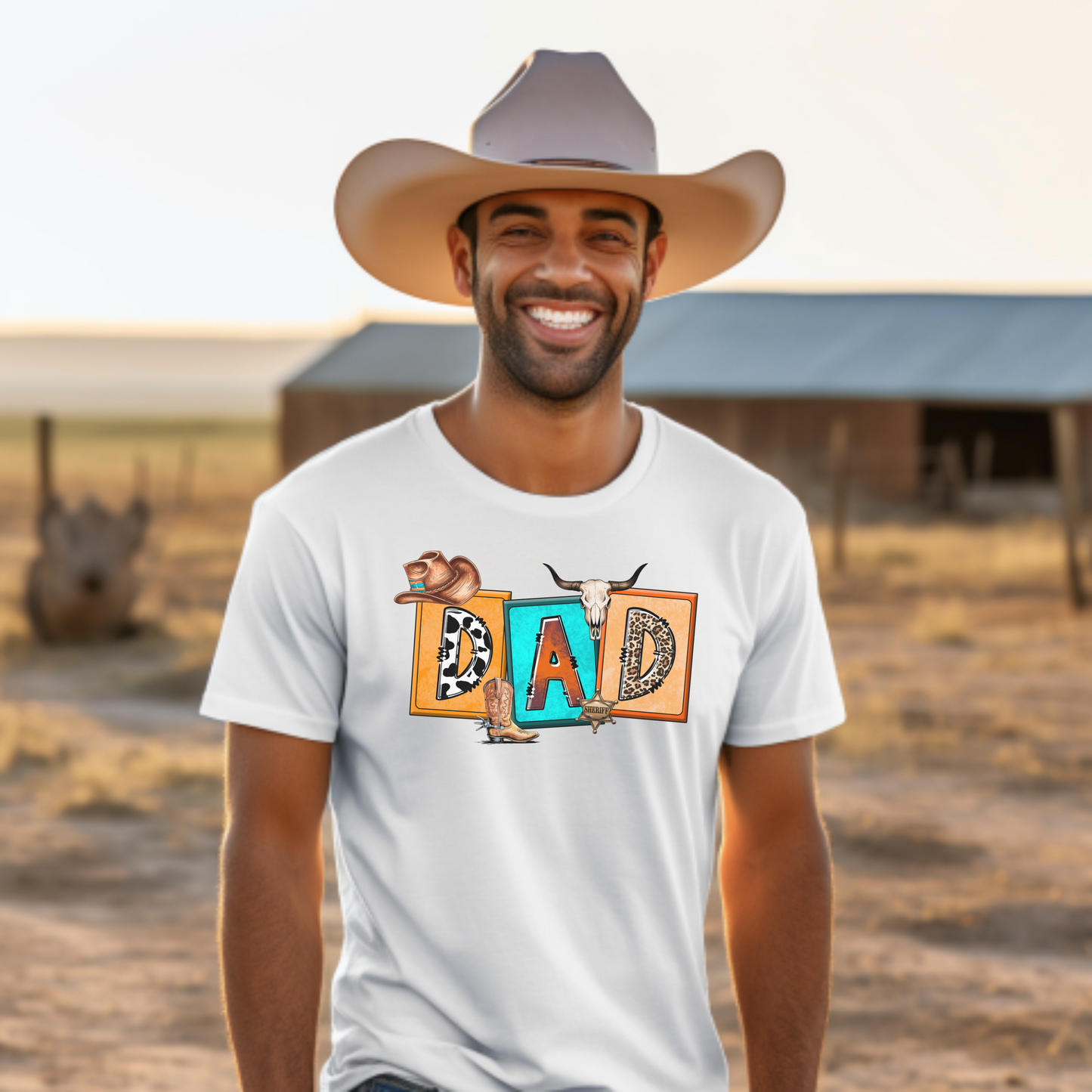 Cowboy Dad T-Shirt | Perfect Father's Day Gift for Dads Who Love Cowboys | Unique Gift Idea for Dad