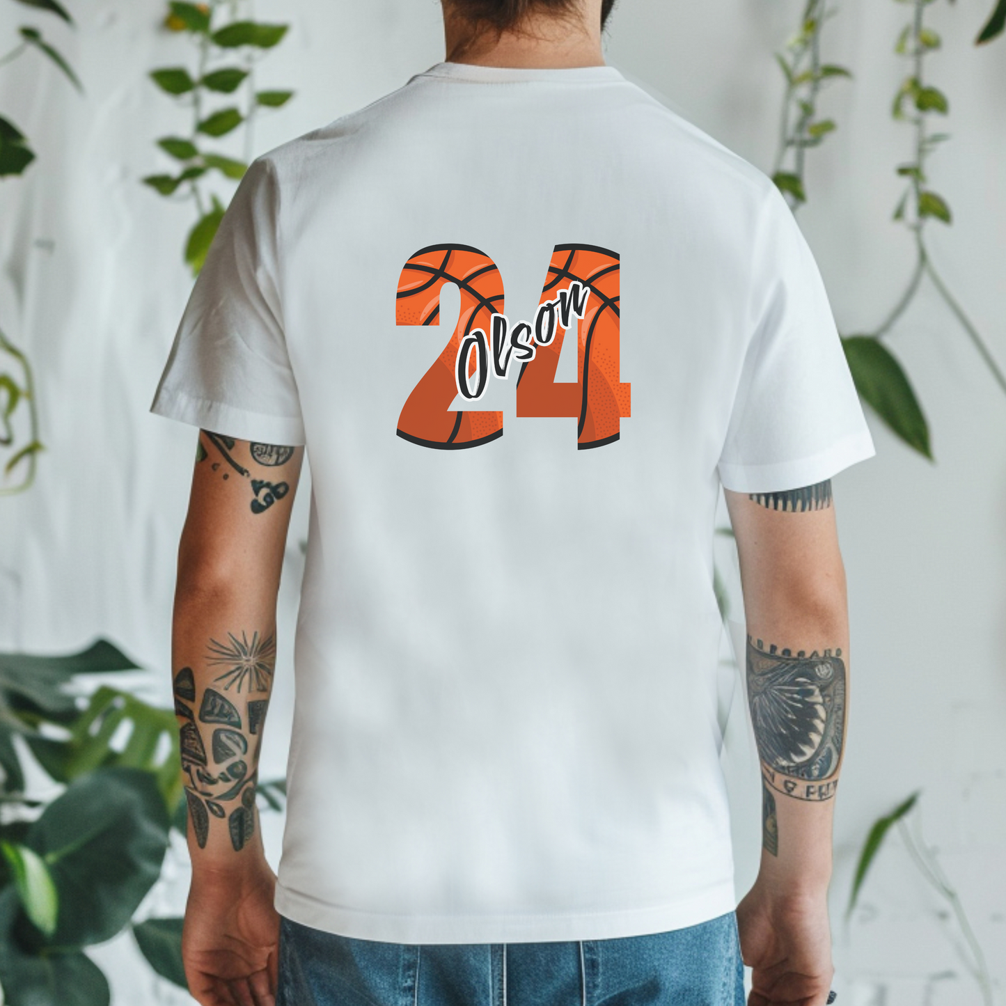 Personalized Basketball Dad Shirt - Father's Day Gift for Dad Who Loves Basketball, Unique Sports Tee for Dad