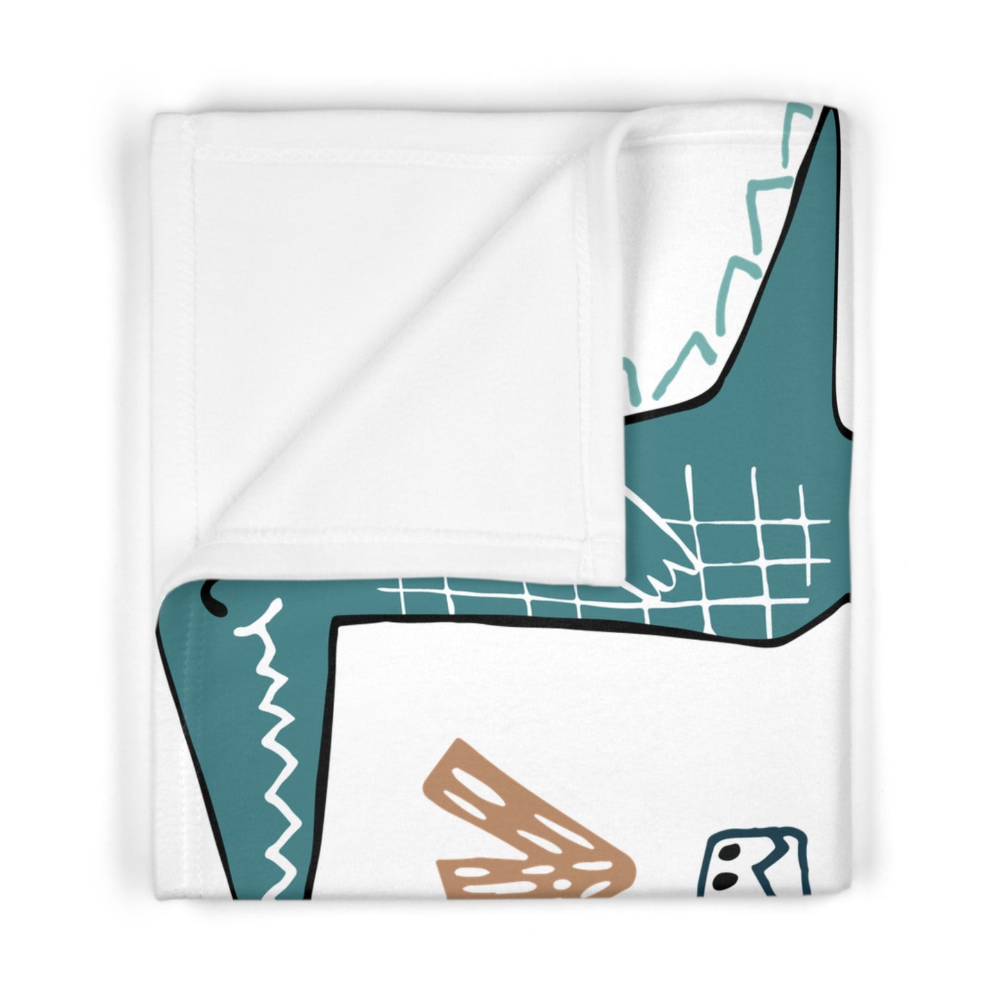 Cozy Dinosaur Soft Fleece Baby Blanket - Cute & Playful Nursery Décor