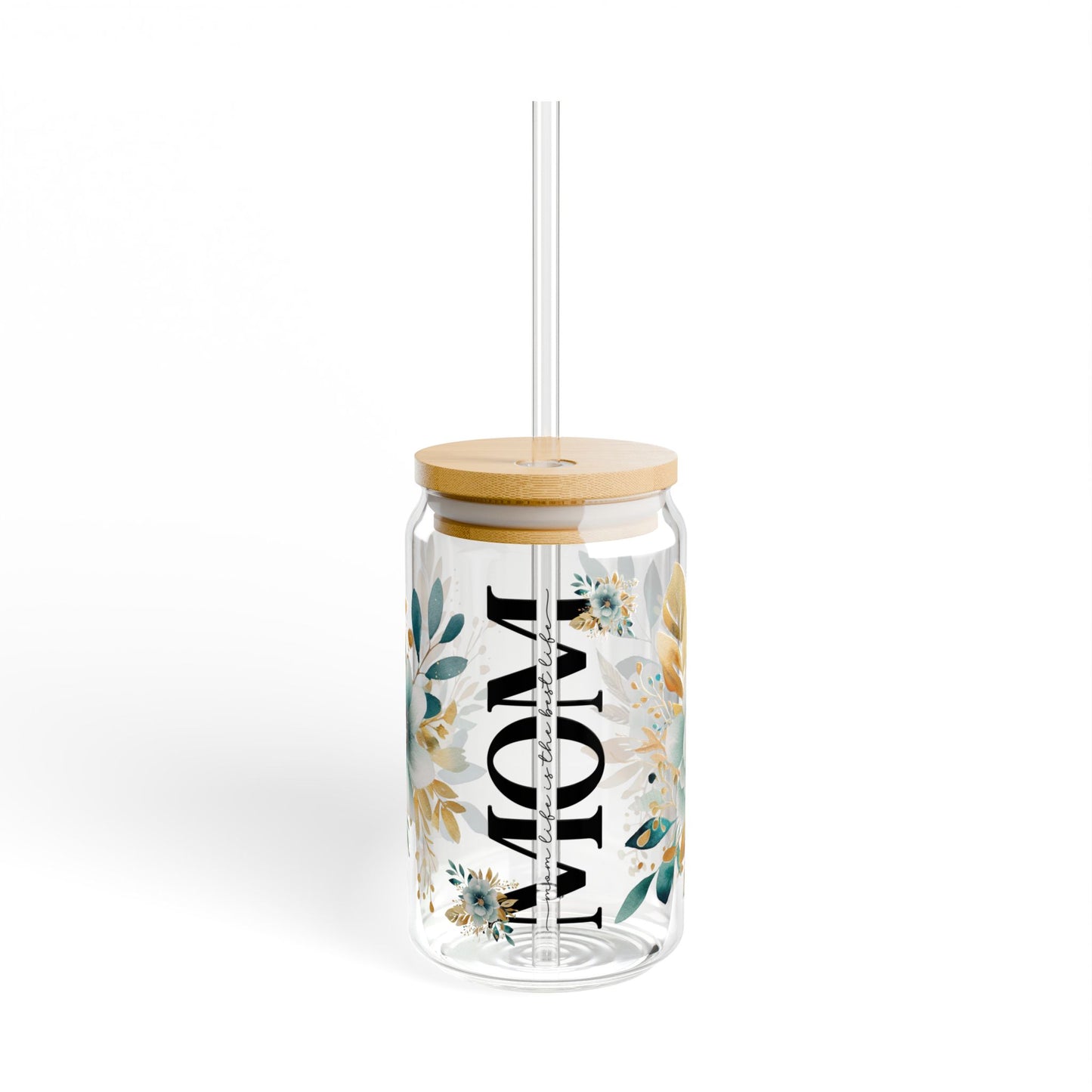Flower mom the Sipper Glass, 16oz