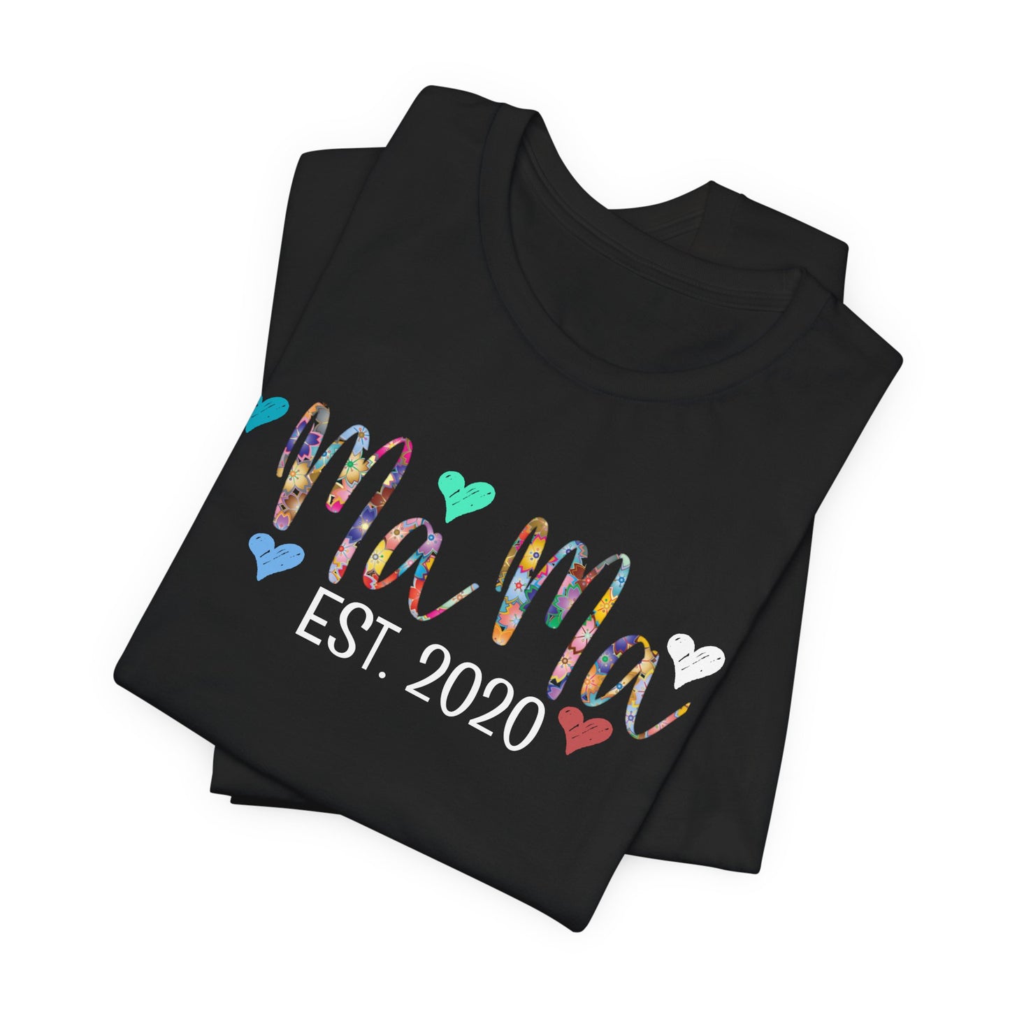 Mom Est 2020 Jersey Short Sleeve Tee Cute Mother's Day Gift Casual Women's Top