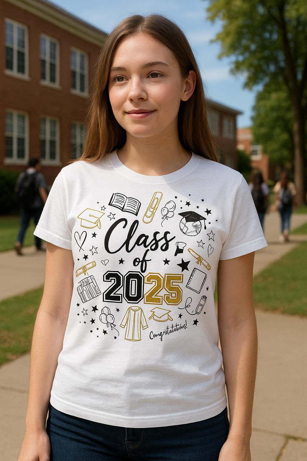 Graduation Shirt Class of 2025 Unisex Senior Gift Tee for High School College Grad Celebration