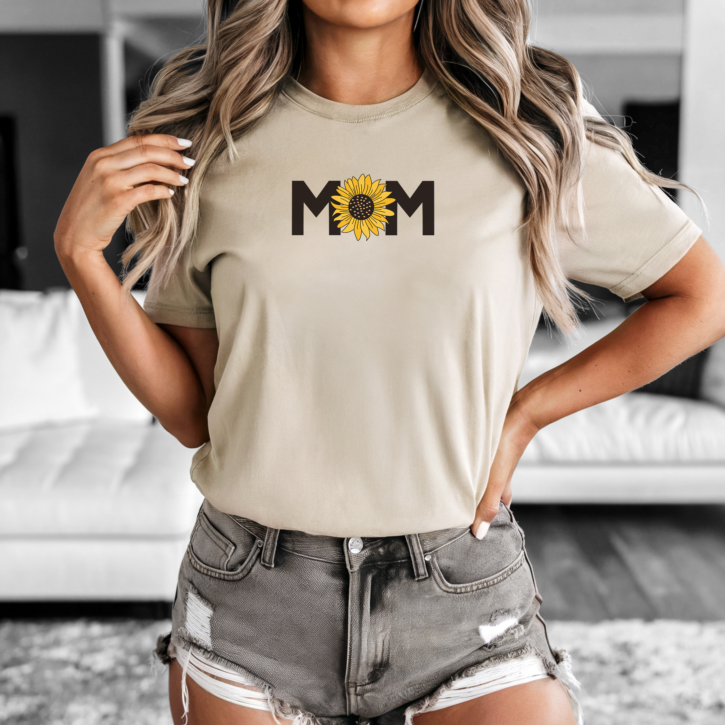 Sunflower T-Shirt for Mom - Perfect Mother's Day Gift, Cute Sunflower Shirt, Cozy & Comfortable Tee for Her