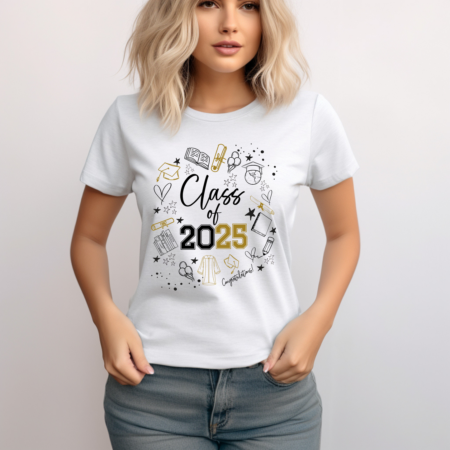 Graduation Shirt Class of 2025 Unisex Senior Gift Tee for High School College Grad Celebration