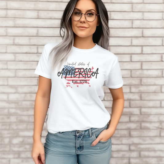 United Estates of America Unisex 4th of July Shirt & Casual Summer Pants Independence Day USA Celebration