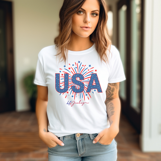 4th of July Unisex Shirt for Men & Women – Celebrate Independence Day Tee – Patriotic USA Top for July 4 Celebration