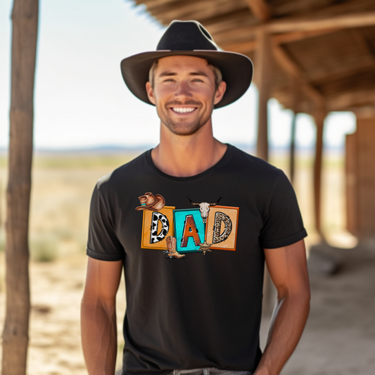 Cowboy Dad T-Shirt | Perfect Father's Day Gift for Dads Who Love Cowboys | Unique Gift Idea for Dad