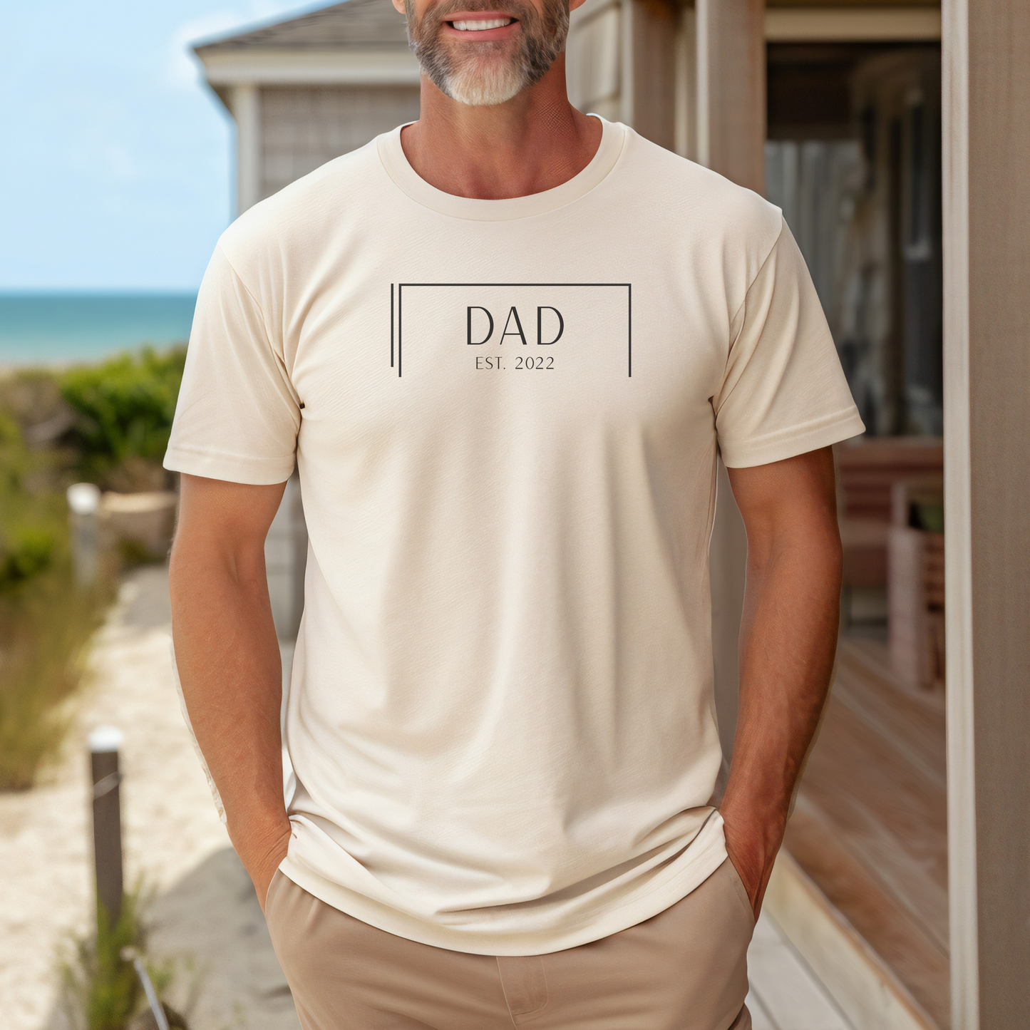 Personalized Dad Shirt Customized with Year You Became a Father – Father's Day Gift for New Dad, Fatherhood Tee, Dad Life Shirt