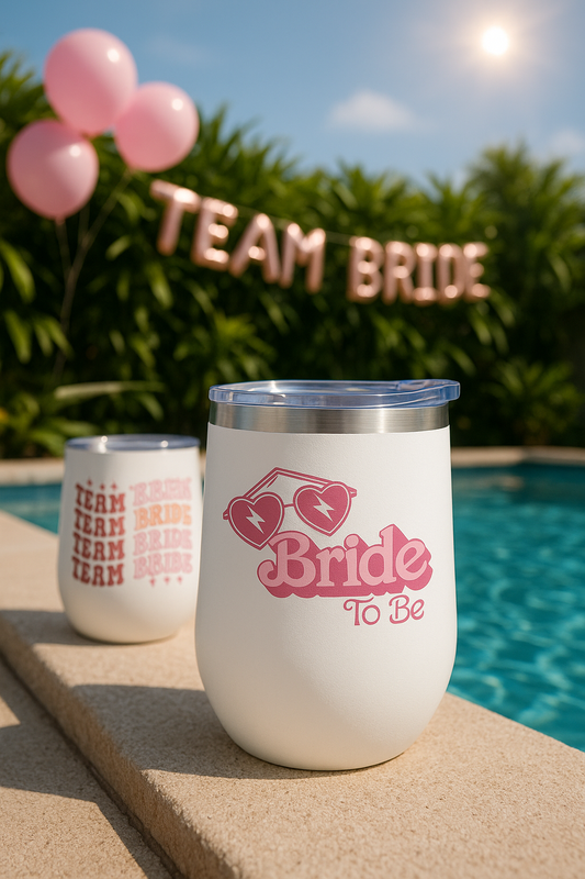 Bachelorette Party Tumbler 12oz - Bride Tribe & Bride To Be Cup, Wedding Team Gift, Bridal Shower Drinkware
