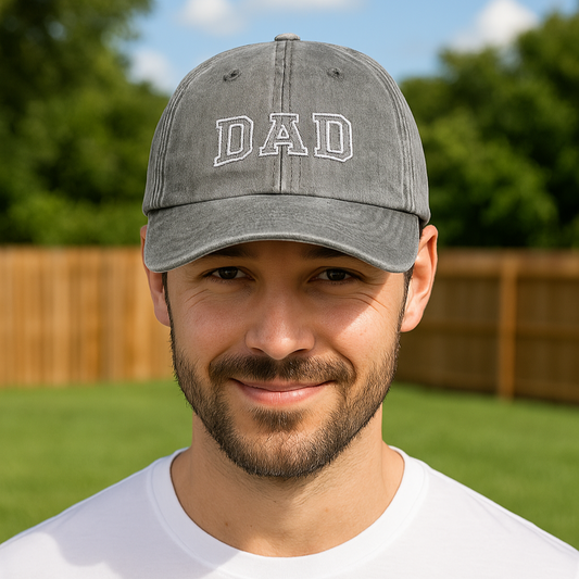 Embroidered Hat Vintage Cap | Father's Day Gift for Dad | Unique Dad Hat | Cute Embroidery Design .
